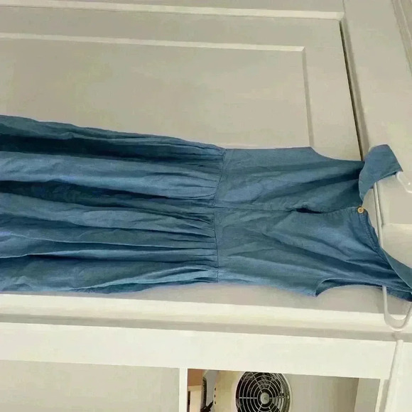 Modcloth Emily & Fin Tencel Lulu Chambray Dress - Picture 3 of 5